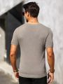 Manfinity Homme Men'S Round Neck Short Sleeve Knitted Top