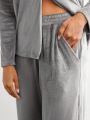 SHEIN Leisure Women's Solid Color Homewear Suit / Pajama Set