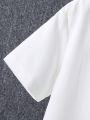 SHEIN Big Boy's Pocket Front Short Sleeve Shirt