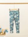 Young Girl Floral Print Leggings