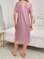 Women's Sleep Dress With Cloud Pattern