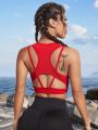 Yoga Sxy Cut Out Back Sports Tank Top