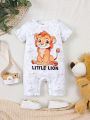 Baby Boy Cartoon Printed Romper