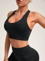 Mesh Patchwork Sports Bra