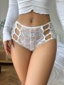 Solid Cut Out Lace Boyshorts