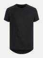 Tween Boy Solid High Low Hem Active Tee