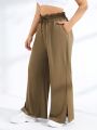 Women'S Plus Size Drawstring Waist Sports Pants