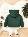 Baby Boy Solid Thermal Lined Hoodie