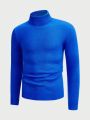 Manfinity Men Solid Turtleneck Sweater