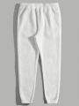 Manfinity Men's Plush Knitted Casual Tapered Sweatpants