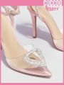 Cuccoo Party Collection Rhinestone Decor Point Toe Stiletto Heeled Ankle Strap Pumps