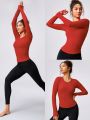 GLOWMODE Seamless Pin-Teresting Slimfit Long Sleeve Top Waist Length