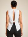 SHEIN Daily&Casual Women's Open Back Sports Tank Top