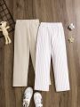 SHEIN Kids EVRYDAY Boys' Simple And Casual Thin Long Pants