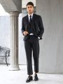 Men Double Breasted Blazer & Suit Pants