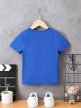 Little Boys' Letter Printed Short Sleeve T-Shirt