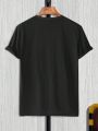 Manfinity Men's Short Sleeve T-Shirt With Slogan Print