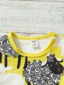 Baby Girls' Autumn Sheep Print Bodysuit