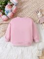 Baby Girls Floral Patched Sweatshirt