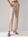 GOUGHS GRACES Womens Double Buckle Detail Pants