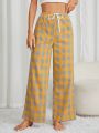 Women's Plaid Drawstring Pajama Pants