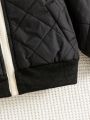 Baby Boy Zip Up Quilted Bomber Jacket