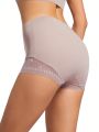 Women'S Lace Trimmed Boyshorts Briefs