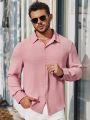 Men's Plus Size Long Sleeve Shirt