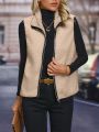 Women's Sleeveless Zip-front Jacket