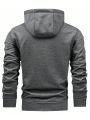 Men'S Front Zip Hooded Sports Jacket