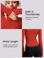 GLOWMODE Seamless Pin-Teresting Slimfit Long Sleeve Top Waist Length