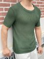 Manfinity EMRG Men'S Short Sleeve Knit Top With Front Pocket