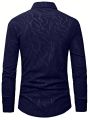 Manfinity LEGND Men's Turn-down Collar Long Sleeve Shirt