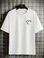 Teen Boys' Heart Printed T-Shirt