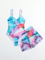 Girls' (big) One-piece Swimsuit, Random Print