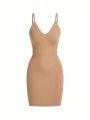 Ladies' Solid Color Bodycon Cami Dress