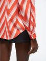 SHEIN BIZwear Ladies' Striped Long Sleeve Shirt
