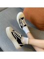 Women's Canvas Shoes For Autumn And Four Seasons With Thick Soles, Fashionable Sports Shoes For Outdoor Activities And Daily Wear