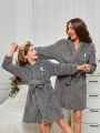 Women's Cute Panda Robe, Mommy And Me Matching Outfits (2 Sets Sold Separately)