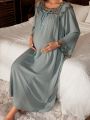 Maternity Lace Patchwork Pajamas