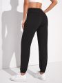 SHEIN Street Sport Tummy Control Sports Pants