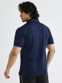 SHEIN Golf Casual Men's Pattern Printed Short Sleeve Golf Polo Shirt