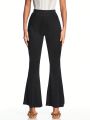 SHEIN BAE Women'S Solid Color Flared Pants