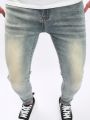 Men Slant Pocket Skinny Jeans