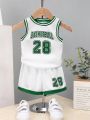 SHEIN Baby Boys' Casual Basketball Sports Suit