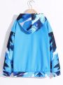 SHEIN Boy'S Casual Anime Cartoon Character Printed Hooded Sweatshirt, Knitwear Top