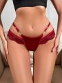 Women's Lace Thin Strap Thong Panties