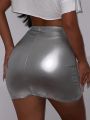 SHEIN SXY Silver Skirt