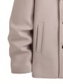 Manfinity Homme Men Double Breasted Lapel Collar Overcoat