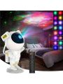 1pc Astronaut Galaxy Projector Night Light , Remote Control & Timer ,  For Home Decor Living Room, Halloween,Christmas Decor, Desk Office Accessories, For Camping, Party, Perfect Gift For Birthday Christmas